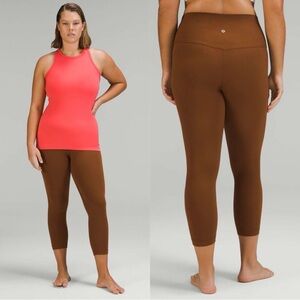 Lululemon Align‎ High-Rise Crop 23" Roasted Brown W6BGJS Size 0